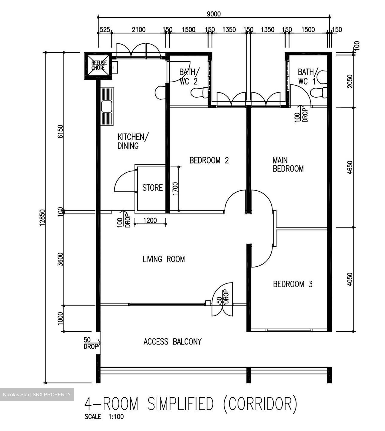 Blk 133 Bedok North Avenue 3 (Bedok), HDB 4 Rooms #610686151